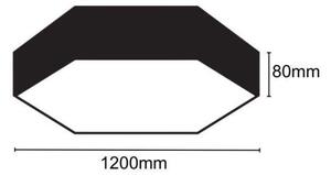 Plafonieră LED/120W/230V 4000K d. 120 cm