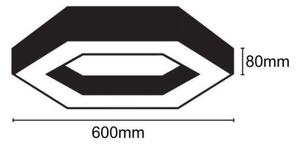 Plafonieră LED/28W/230V 4000K d. 60 cm