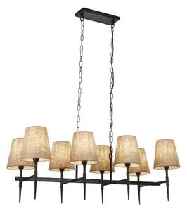 Lustră pe lanț Searchlight 30690-8BK GOTHIC 8xE14/60W/230V negru
