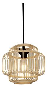 Lustră pe cablu Searchlight 61089CW MADELINE 1xE27/7W/230V d. 29 cm bambus