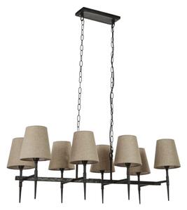 Lustră pe lanț Searchlight 30690-8BK GOTHIC 8xE14/60W/230V negru
