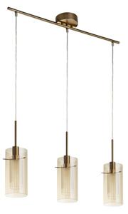 Lustră pe cablu Searchlight 3303-3CP DUO 3xE14/60W/230V alamă