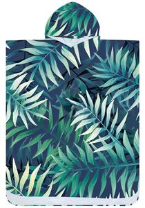 Poncho prosop de plaja BORNEO albastru inchis 80x145 cm