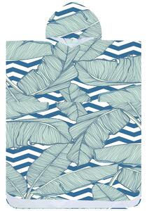 Poncho prosop de plaja NAVARI albastru 80x145 cm