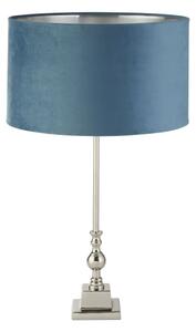 Lampă de masă Searchlight EU81214TE WHITBY 1xE27/60W/230V albastru/crom
