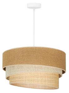 Lustră pe cablu Duolla YUTE TRIO 1xE27/15W/230V d. 45 cm maro/gri/bej