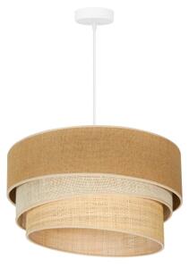 Lustră pe cablu Duolla YUTE TRIO 1xE27/15W/230V d. 45 cm maro/gri/bej
