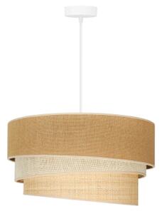 Lustră pe cablu Duolla YUTE TRIO 1xE27/15W/230V d. 45 cm maro/gri/bej