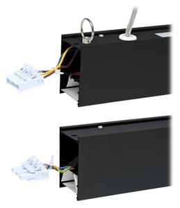 Corp de iluminat LED fluorescent Ecolite LN5070-28W/CR DONAR LED/28W/230V 120 cm negru