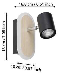 Eglo 901631 - Aplica de perete tip spot RIMBOCCHI LED/7W/230V maro/negru