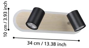 Eglo 901632 - Spot LED RIMBOCCHI, 12W, 230V, maro/negru