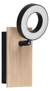 Eglo RIELVES 901202 - Aplica spot LED de perete, 4,2 W, 230 V, negru/maro
