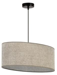 Lustră pe cablu Duolla OVAL 1xE27/15W/230V maro
