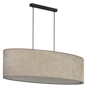 Lustră pe cablu Duolla OVAL 2xE27/15W/230V maro