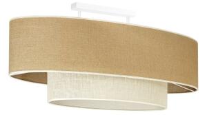 Lustră aplicată Duolla DOUBLE OVAL YUTE 2xE27/15W/230V maro/crem