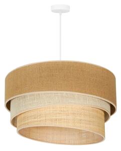 Lustră pe cablu Duolla YUTE TRIO 3xE27/15W/230V d. 60 cm maro/gri/bej