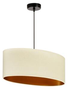 Lustră pe cablu Duolla OVAL VEGAN 1xE27/15W/230V crem