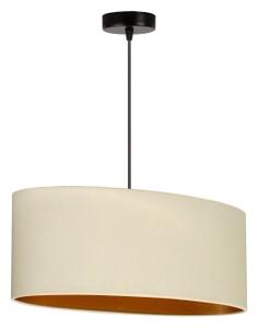 Lustră pe cablu Duolla OVAL VEGAN 1xE27/15W/230V crem