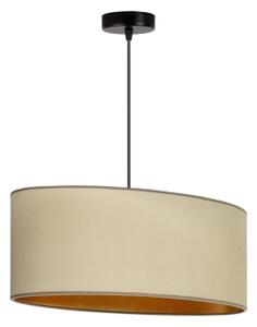 Lustră pe cablu Duolla OVAL VEGAN 1xE27/15W/230V bej