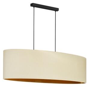 Lustră pe cablu Duolla OVAL VEGAN 2xE27/15W/230V crem