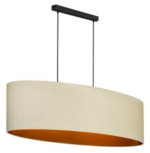 Lustră pe cablu Duolla OVAL VEGAN 2xE27/15W/230V crem