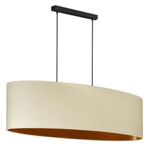 Lustră pe cablu Duolla OVAL VEGAN 2xE27/15W/230V crem