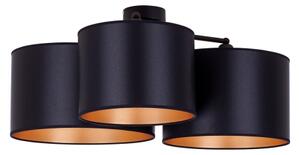 Lustră aplicată Duolla ROLLER TRIO SHINY 3xE27/15W/230V negru/auriu