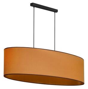 Lustră pe cablu Duolla OVAL VEGAN 2xE27/15W/230V maro