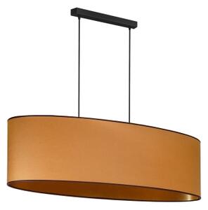 Lustră pe cablu Duolla OVAL VEGAN 2xE27/15W/230V maro