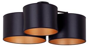 Lustră aplicată Duolla ROLLER TRIO SHINY 3xE27/15W/230V negru/auriu