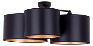 Lustră aplicată Duolla ROLLER TRIO SHINY 3xE27/15W/230V negru/auriu
