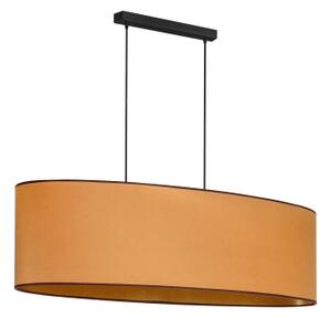 Lustră pe cablu Duolla OVAL VEGAN 2xE27/15W/230V maro