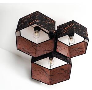 Lustră aplicată Duolla ROLLER TRIO HEX 3xE27/15W/230V negru/cupru