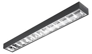 Corp de iluminat fluorescent 2xG13/18W/230V negru 120 cm