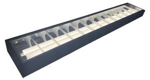 Corp de iluminat fluorescent 2xG13/18W/230V negru 120 cm