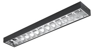 Corp de iluminat fluorescent 2xG13/18W/230V negru 120 cm