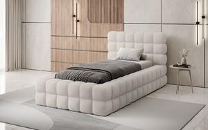 Pat lemn masiv Tapitat Tetrix Personalizabil 90x200 cm - Jaffray 18