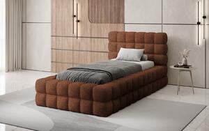 Pat lemn masiv Tapitat Tetrix Personalizabil 90x200 cm - Jaffray 30
