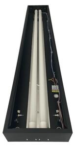 Corp de iluminat fluorescent 2xG13/18W/230V negru 120 cm