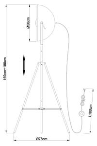 Globo 58286 - Lampadar XIRENA 1xE27/60W/230V