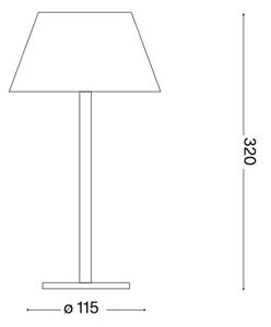 Ideal Lux - Lampă tactilă LED dimabilă PURE LED/1,5W/3,7V CRI 90 IP54 maro