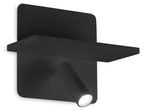 Ideal Lux - Aplica spot de perete PIANO LED/10W/230V CRI 90 USB negru