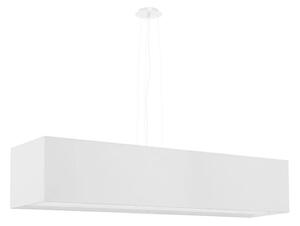 Lustră pe cablu SANTA 5xE27/60W/230V 120 cm albă Sollux SL.0781
