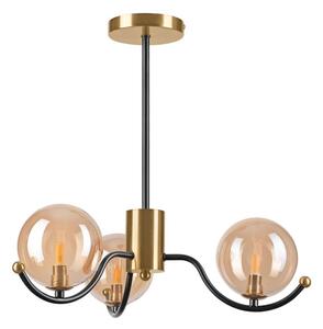 Lustră pe tijă GEORGIA 3xG9/5W/230V auriu/bej fumuriu