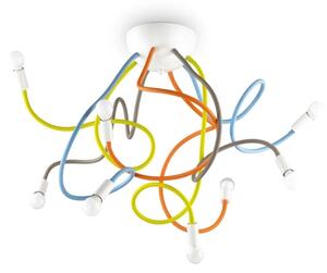 Lustră pe tijă Ideal Lux MULTIFLEX 8xE14/28W/230V