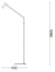 Lampadar LED Ideal Lux EASY LED/3,5W/230V alb