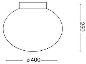 Plafonieră Ideal Lux CANDY 1xE27/42W/230V d. 40 cm alb