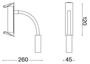 Ideal Lux - Lampă flexibilă IO LED/3W/230V CRI 90 negru