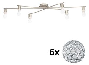 Plafonieră LED Eglo MY CHOICE 6xE14/4W/230V crom