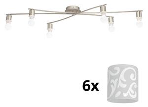 Plafonieră LED Eglo MY CHOICE 6xE14/4W/230V crom/alb